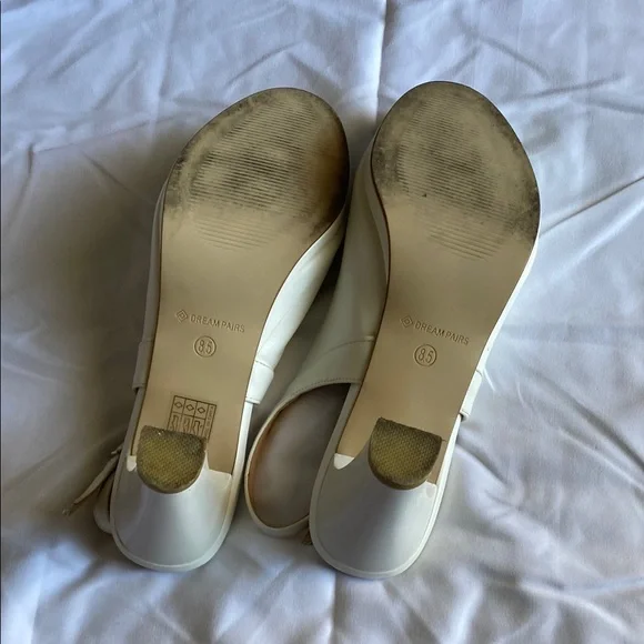 Dream Pairs Ivory Slingback Heels - Picture 6 of 6